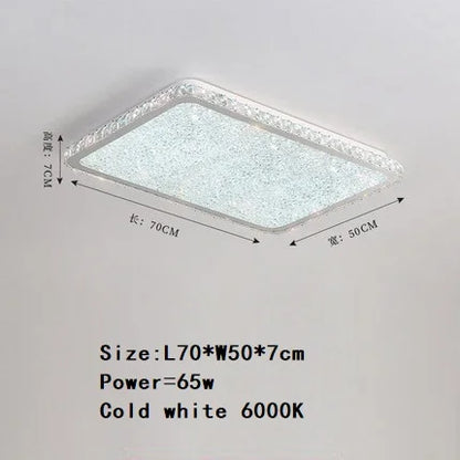 DecorBites™ Crystal Round Ceiling Lamp Elegant LED Lighting for Bedroom & Living Room