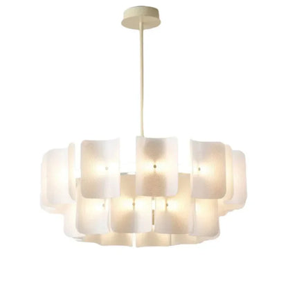 DecorBites™ LED Chandelier: Luxe Fingerprint Design for Living Room, Bedroom, Hotel Lobby