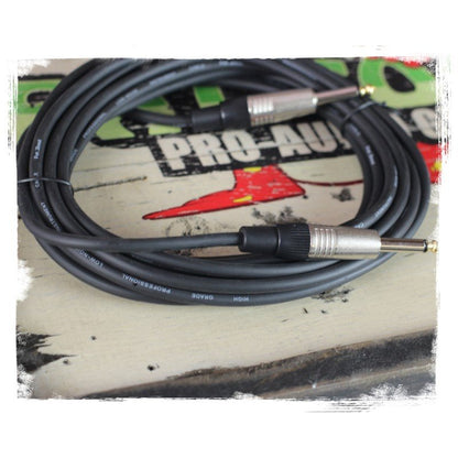 Guitar Cables (4 Pack) Instrument Cord by FAT TOAD - 24 AWG Patch Conductor for Electric or Acoustic Guitar, Bass, Amps, Keyboards & Pro-Audio DJ