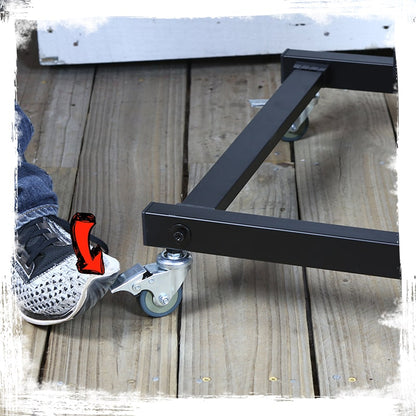 Rack Mount Rolling Stand & Adjustable Mixer Platform Rails by GRIFFIN - 19U Cart Holder for Music Studio Booth Pro Audio Recording Cabinet Equipment
