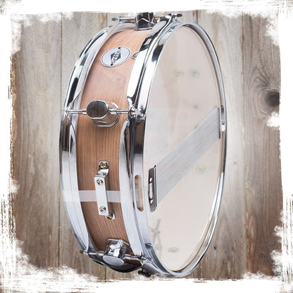 Piccolo Snare Drum 13" x 3.5" by GRIFFIN | 100% Poplar Shell with Oak Wood Finish & Coated Drum Head | Professional Marching Drummers Deluxe Percussion Instrument with Bright Tone & Brilliant Attack