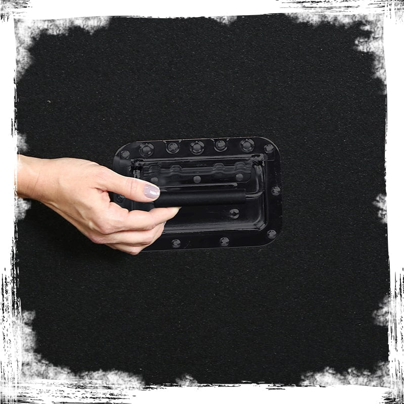 Metal Flip Speaker Cabinet Handles (32-PACK) for Rack Road Flight Trunk by GRIFFIN - Spring-Loaded Flush Pull with Black Grip Rubber Padding - DJ PA Pro-Audio Stage Gear Parts