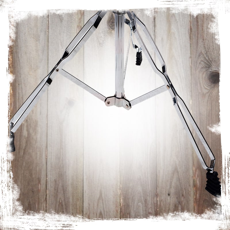 Double Tom Drum Stand with Cymbal Arm by GRIFFIN | Drummers Percussion Set Hardware with Dual Drum Mounts | Medium Duty Tom Holder with Double Braced Tripod Legs | Accommodates All Standard Cymbals