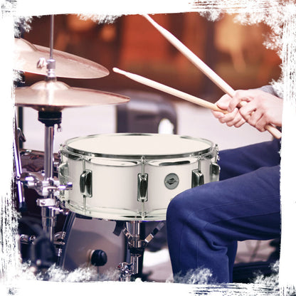 Metal Snare Drum by GRIFFIN - 14" x 5.5" inch Steel Chrome Shell - 8 Tuning Lugs & Snare Throw Off Strainer Set - Musical Instrument Kit & Drummer Key
