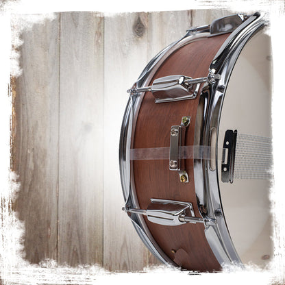 GRIFFIN Snare Drum - Poplar Wood Shell 14" x 5.5" with Flat Hickory PVC - 8 Metal Tuning Lugs & Snare Strainer Throw Off - Percussion Instrument Kit