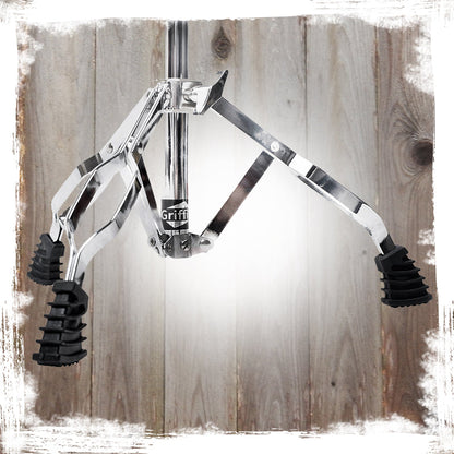 Snare Drum Stand by GRIFFIN - Deluxe Percussion Hardware Base Kit - Double Braced, Light Weight Mount for Standard Snares, Tom Drums & Practice Pad