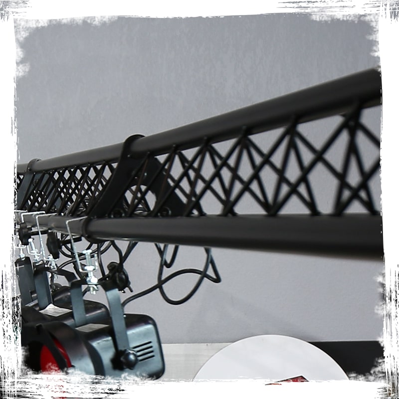 Triangle Truss Segment Extension by GRIFFIN | 5Ft Extra Trussing Section for DJ Booth Lighting System Stand | Mount Light Cans & Sound Effects for Pro Audio Equipment Gear | Parties, Live Gigs & Stage