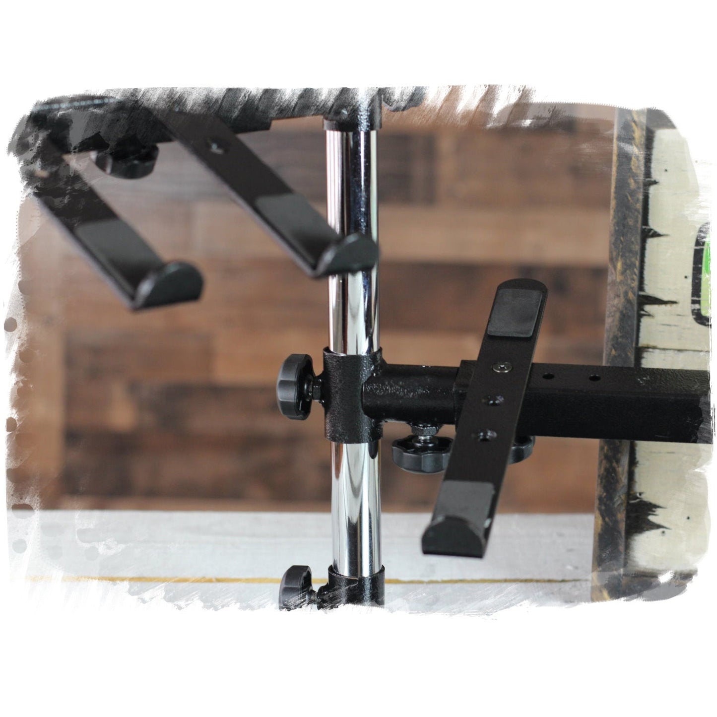 Double DJ Laptop Stand by FAT TOAD | 2 Tier PC Table Holder | Portable Computer Clamp Equipment Rack with Support Mounts for Music Studio Mixers, Controllers, Monitors, & Disc Jockey Booth Gear