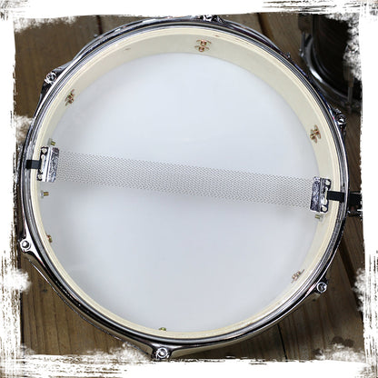 Piccolo Snare Drum 13" x 3.5" by GRIFFIN - 100% Poplar Wood Shell with Black PVC & White Coated Drum Head - Drummers Acoustic Marching Kit Percussion