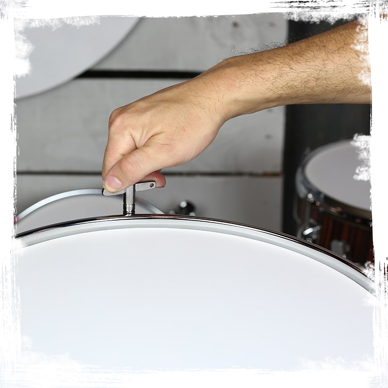 Metal Snare Drum by GRIFFIN - 14" x 5.5" inch Steel Chrome Shell - 8 Tuning Lugs & Snare Throw Off Strainer Set - Musical Instrument Kit & Drummer Key
