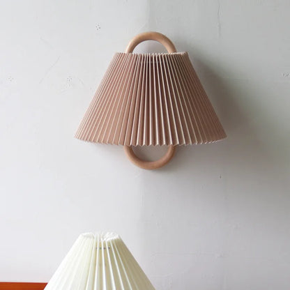 DecorBites™ Beech Wood Wall Lamp: Retro Wabi-Sabi Style for Bedroom, Living Room, and Porch