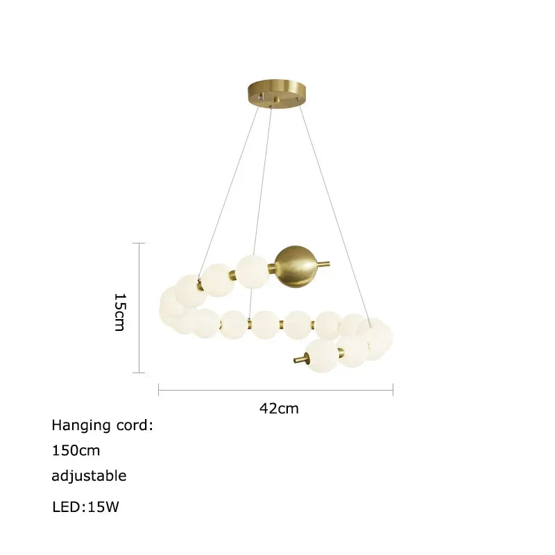 DecorBites™ LED Chandelier Necklace Lighting for Dinning Room