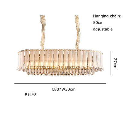 DecorBites™ Crystal Feather Ceiling Pendant Lights for Luxury Home Decor & Living Room