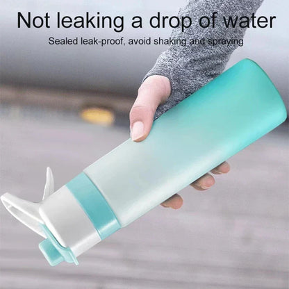 DecorBites™ Girls 700ml Spray Water Bottle for Outdoor Sports Fitness & Travel