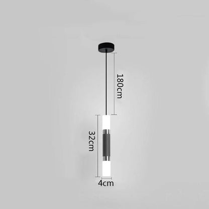 DecorBites™ Black Ring Pendant Lamp Dimmable LED Ceiling Hanging Light