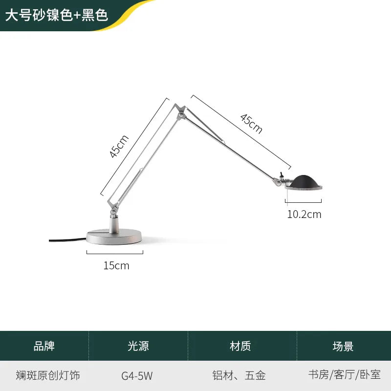 DecorBites™ Adjustable LED Desk Lamp for Home, Studio, Study, Bedroom, Cafe