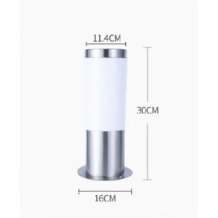 DecorBites™ Black Silver Landscape Bollard Path Light for Garden Decoration