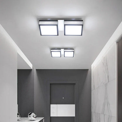 DecorBites™ Black White LED Ceiling Lights Modern Minimalist Bedroom Study Lighting Fixtures