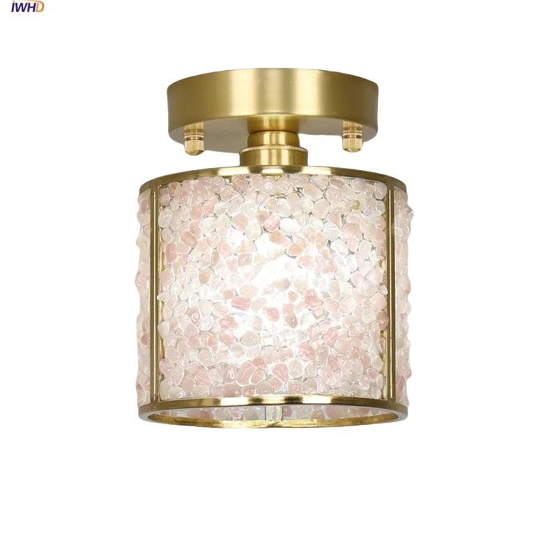 DecorBites™ Column Glass Crystal Ceiling Light for Nordic Modern Home Decor