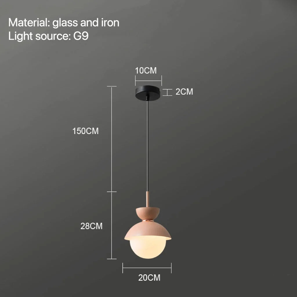 DecorBites™ Glass Ball Pendant Lamp: Modern Nordic Light Fixture for Home Decor, Kitchen, Dining, Bedroom