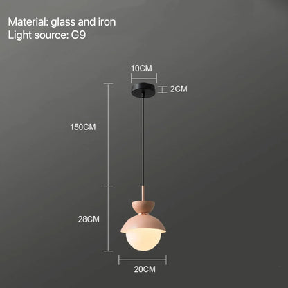 DecorBites™ Glass Ball Pendant Lamp: Modern Nordic Light Fixture for Home Decor, Kitchen, Dining, Bedroom
