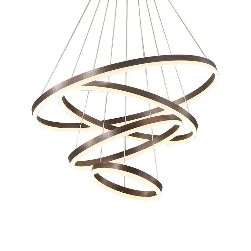DecorBites™ LED Rings Chandelier for Living Room Dining Room Home Decor Lighting