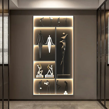 DecorBites™ Luminous Wall Mural - Remote Control High-End Art Painting for Modern Living Room & Corridor