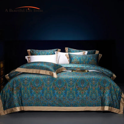 DecorBites™ Bohemian Style 1000TC Egyptian Cotton Bedding Set with Digital Printing