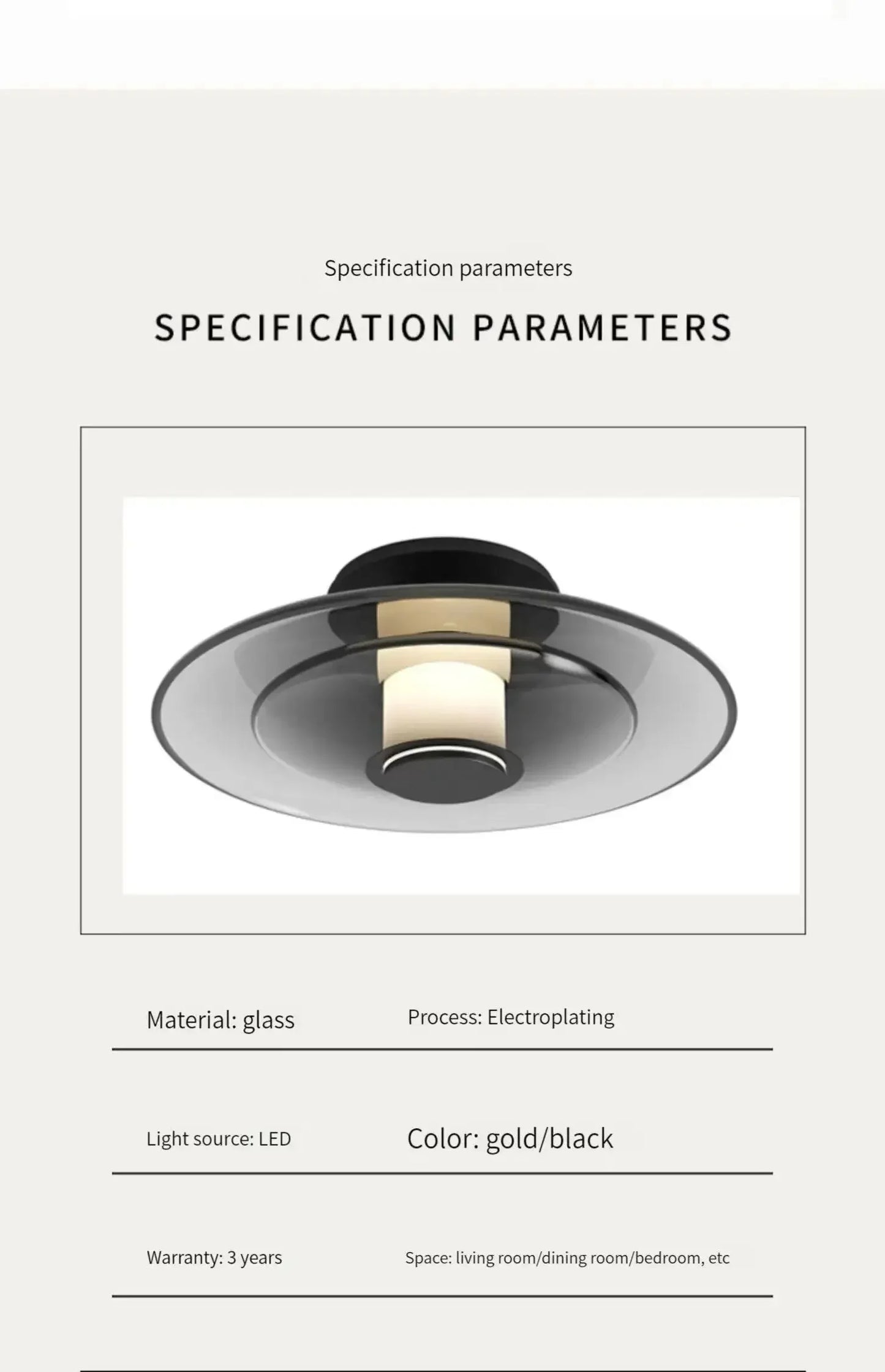 DecorBites™ Amber Glass Disc Wall Lamp: Modern Minimalist LED Sconce Lighting Fixture