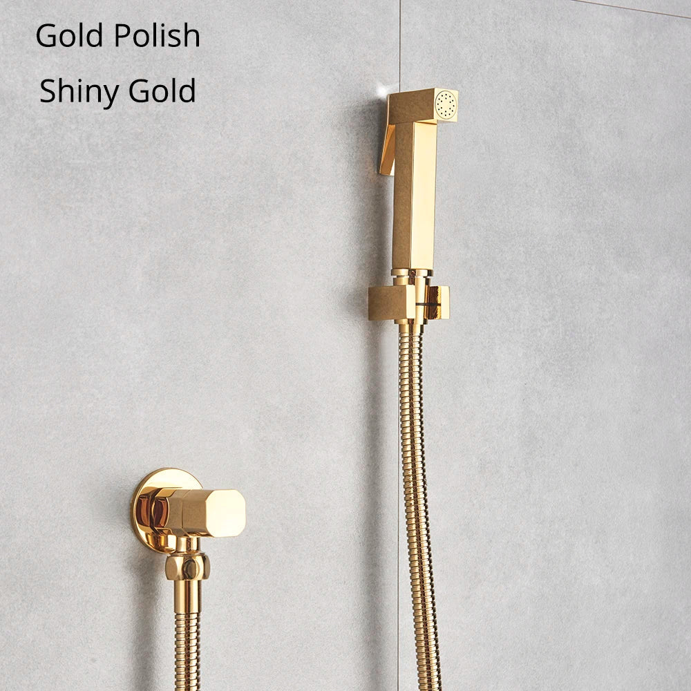 DecorBites™ Brass Bidet Faucet Single Cold Water Toilet Handle Jet Sprayer Mixer