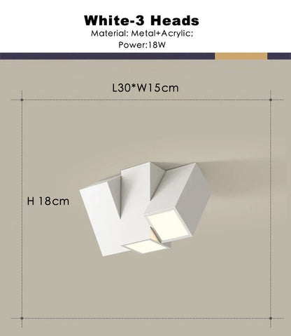 DecorBites™ 22W Dimmable Square LED Ceiling Spot Light for Indoor Lighting