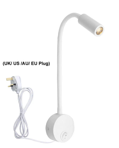 DecorBites™ Adjustable Indoor LED Wall Lamp Spotlight Fixture, Aluminum, Rotatable 350°