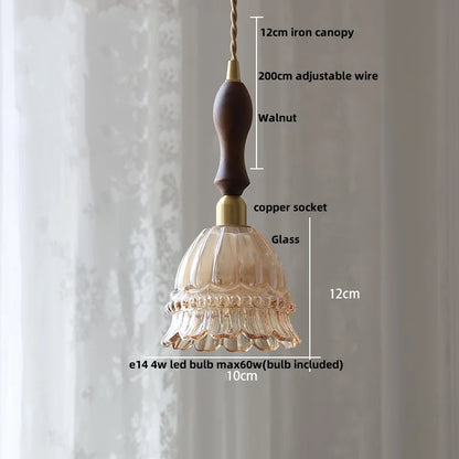DecorBites™ Crystal Brass LED Pendant Light: Modern Nordic Style, Adjustable Wire, E14 Fixture