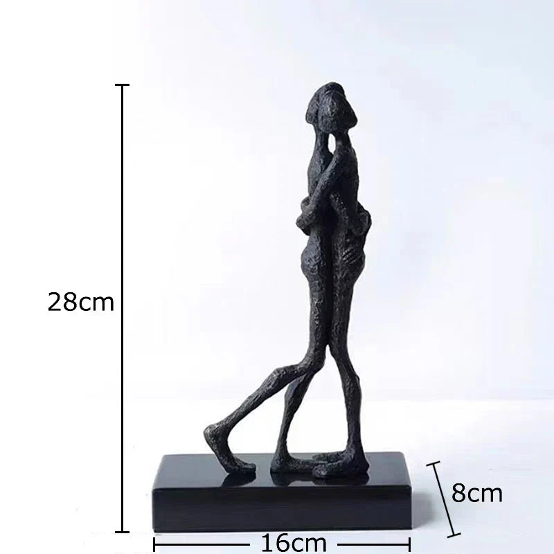 DecorBites™ Abstract Lovers Sculpture Desk Ornament Home Decor Aesthetic Figure
