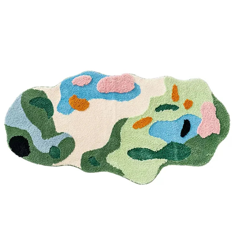 DecorBites™ Luxe 3D Hand Tufted Moss Carpet - Children's Room Irregular Rug