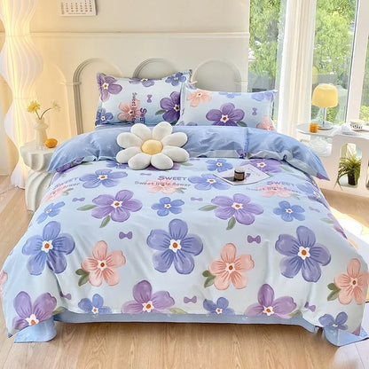 DecorBites™ Cotton Printed Bedding Set for Sweet Cozy Sleep