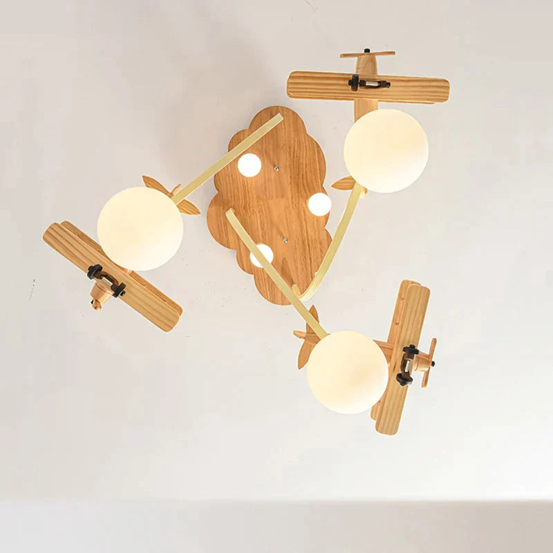 DecorBites™ Airplane Chandelier Light for Nursery Room Kid's Bedroom Ceiling LED E27