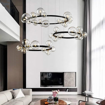 DecorBites™ Glass Ball G9 LED Chandelier: Modern Minimalist Nordic Design