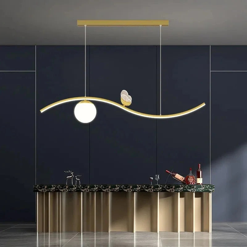 DecorBites™ Butterfly Chandelier: Modern Minimalist Pendant Lamp for Dining Room, Study, Bar