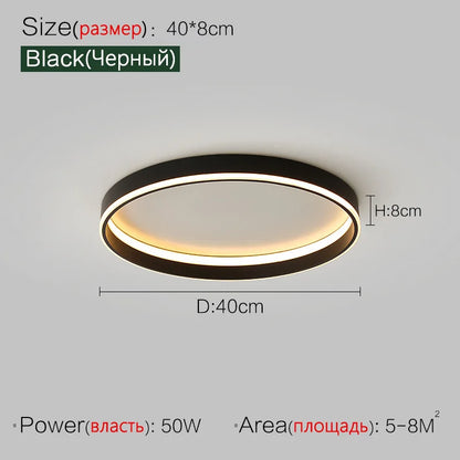 DecorBites™ Bedroom Lamp Ceiling Lights Modern Minimalist Master Bedroom Warm LED Lighting
