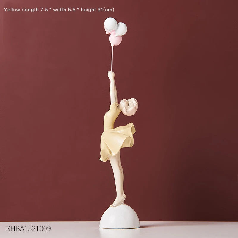 DecorBites™ Balloon Girls Resin Home Decor Ornaments
