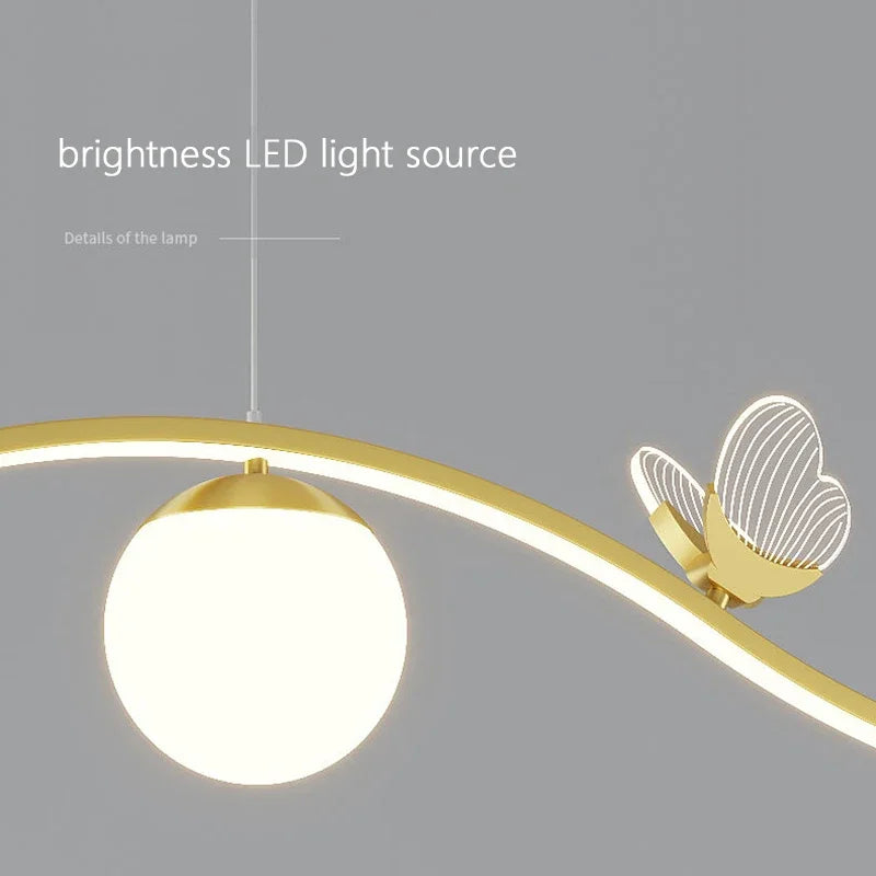 DecorBites™ Butterfly Chandelier Pendant Lamp for Dining Room, Study, Bar, and Office