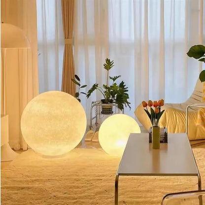 DecorBites™ Cream Moon LED Pendant Chandelier: Modern Living Room Kitchen Bedroom Lighting