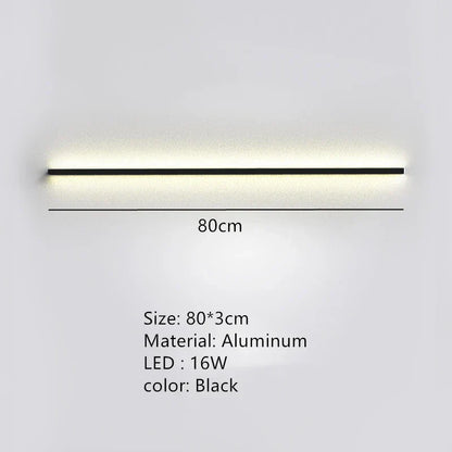 DecorBites™ Dimmable Long Wall Lamp: Stylish Bedroom Light Strip for Master Bedroom, TV Background, Sofa Decor