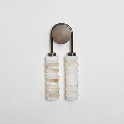 Calla Ribbed Alabaster Wall Sconce