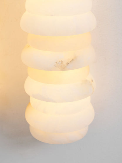 Calla Ribbed Alabaster Wall Sconce