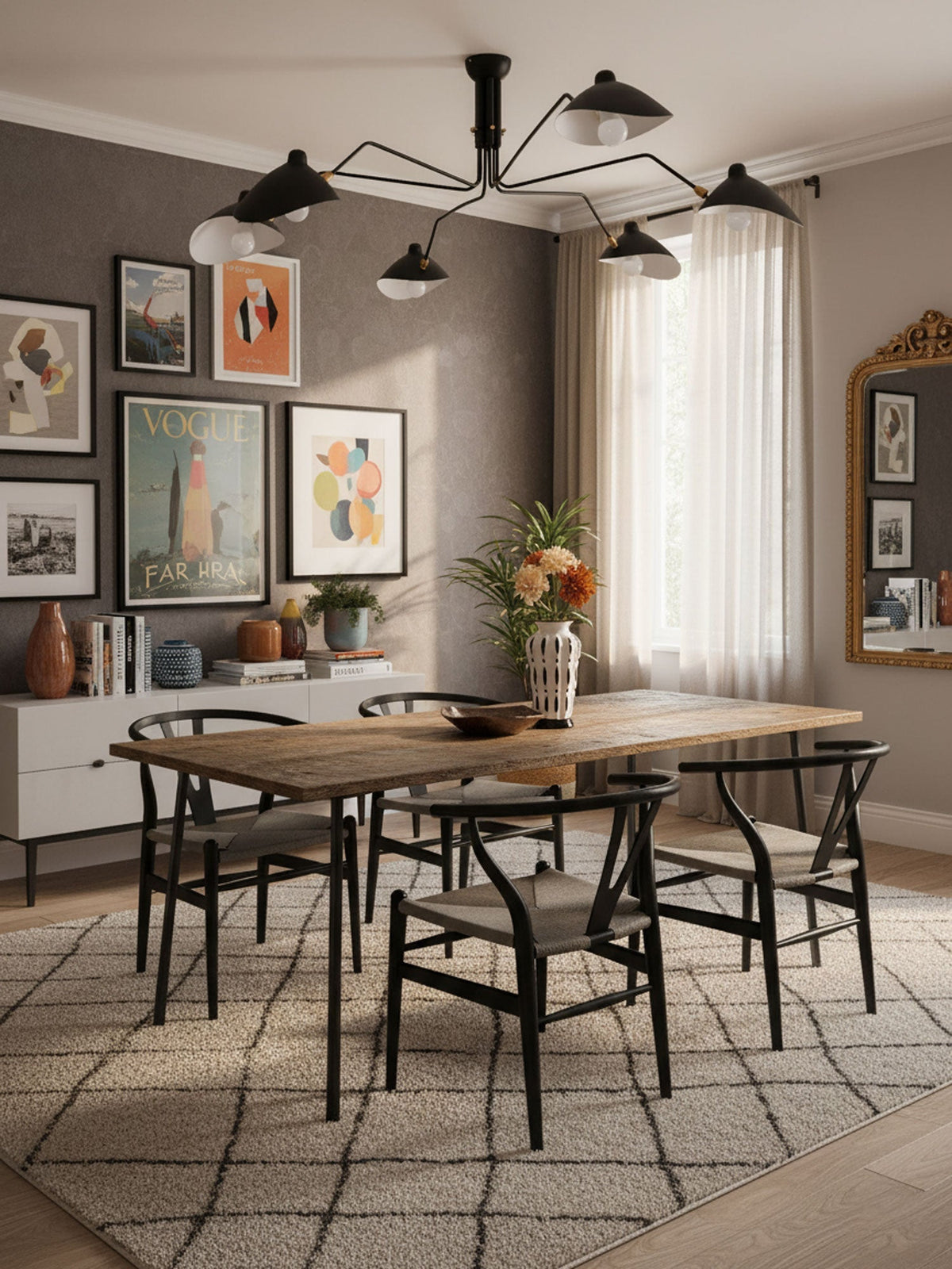 Serge Mouille Ceiling Light