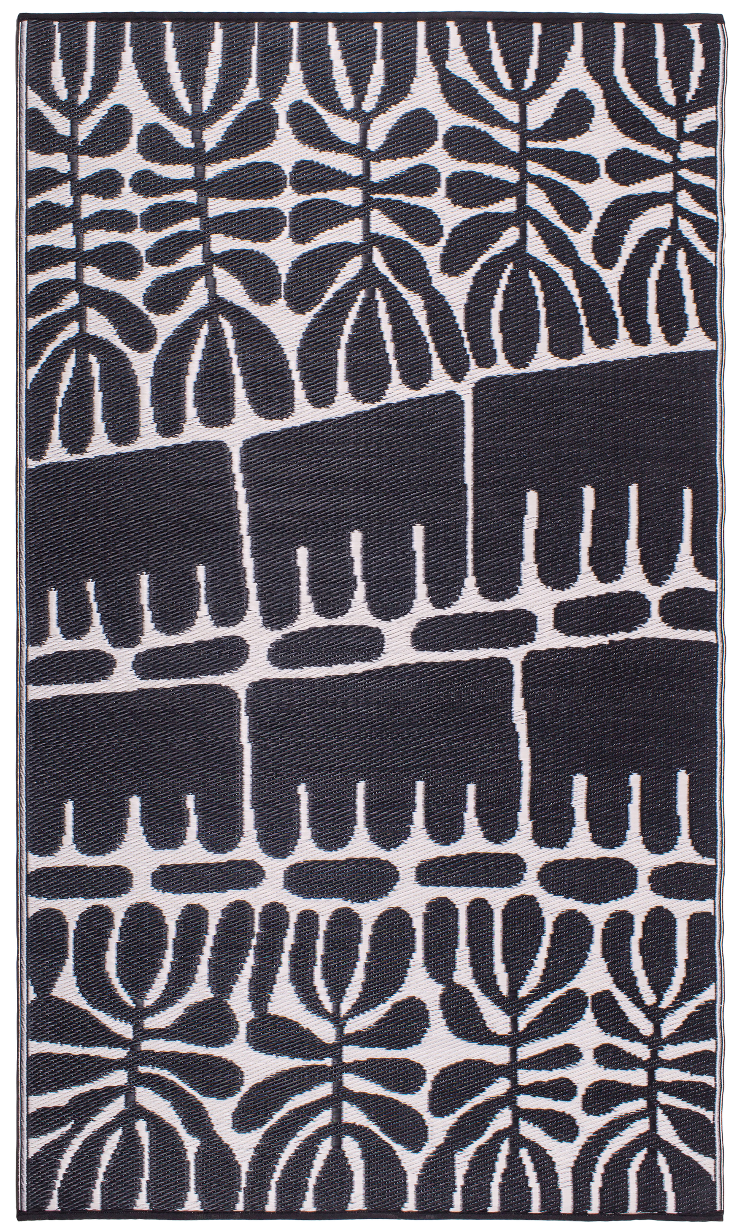 Serowe - Black & White Outdoor Rug for Patio