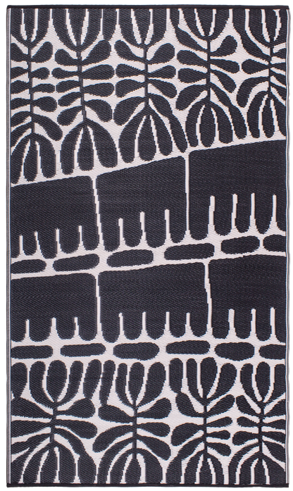 Serowe - Black & White Outdoor Rug for Patio