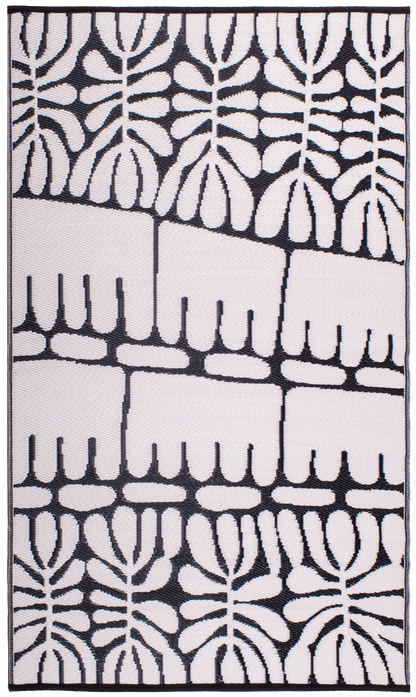 Serowe - Black & White Outdoor Rug for Patio